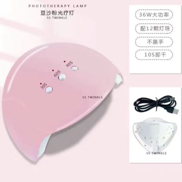 UV LED Nail Lamp, UV Light for Nails Dryer for Gel Nail Polish  Curing Lamp with Sensor 2 Timers SUN9C Pink Gift for Women Girls