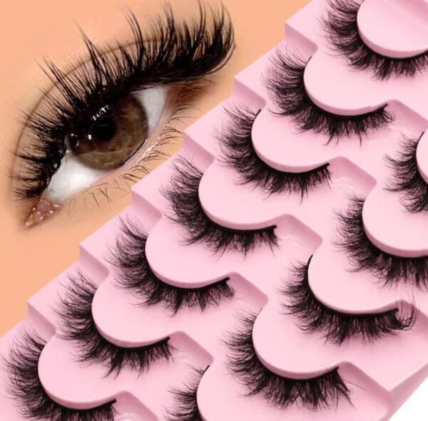  Looks So Natural, False Eyelashes, Shy', 12 mm, Includes 5 Pairs  Of Lashes, Contact Lens Friendly, Easy to Apply, Reusable Strip Lashes,  Glue On